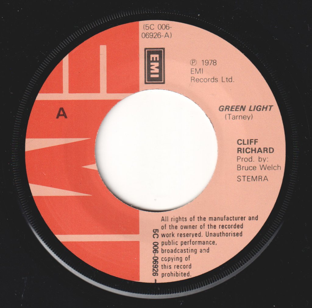 Cliff Richard - Green Light - 7 Inch
