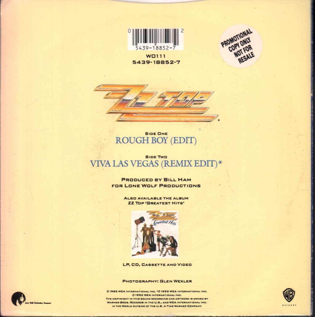 ZZ Top - Rough Boy - 7 Inch