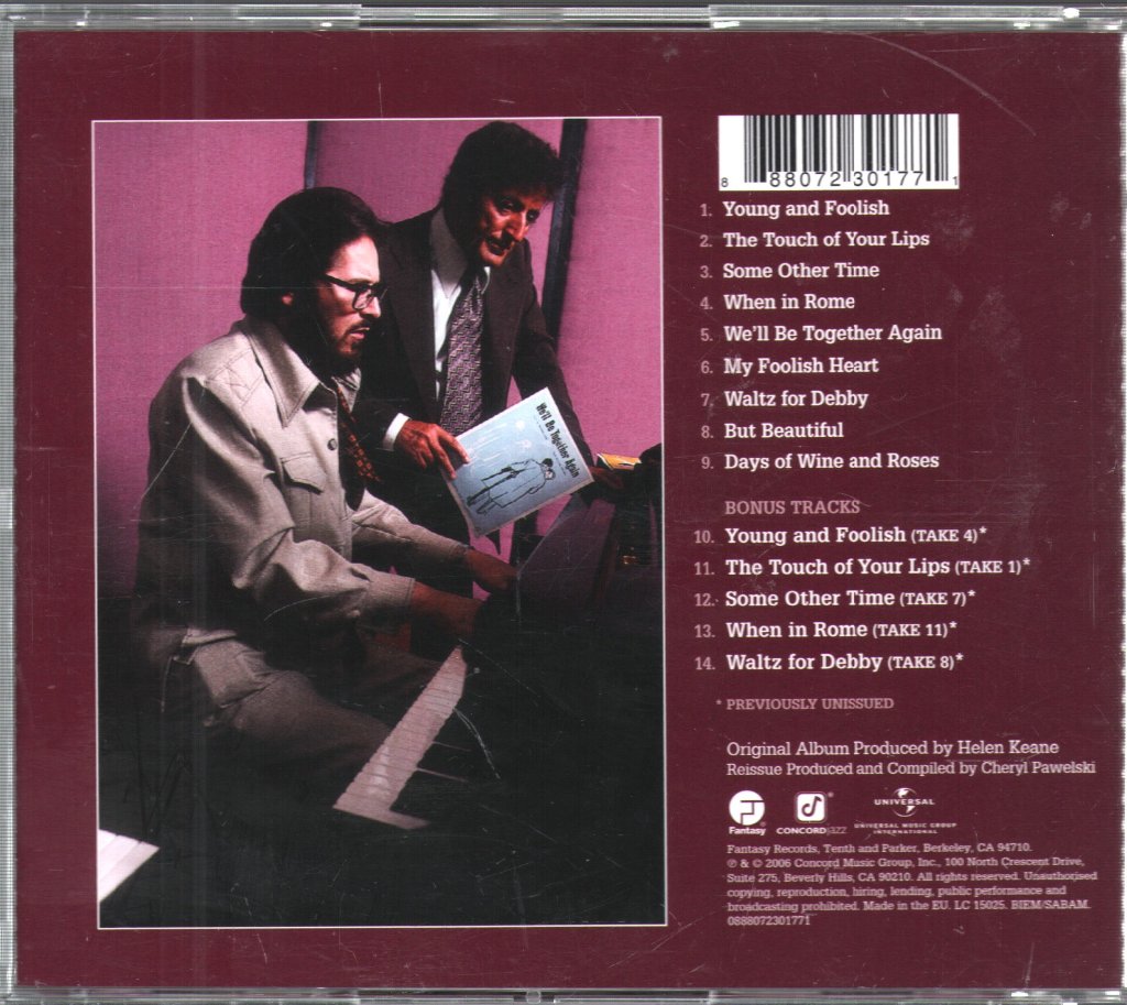 Bill Evans - Tony Bennett Bill Evans Album - Cd