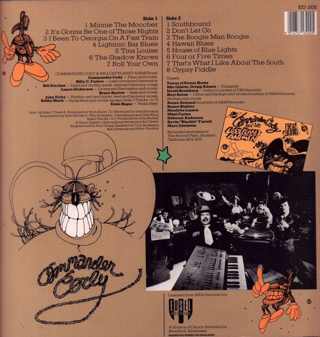 Commander Cody And His Lost Planet Airmen - Cody Returns From Outer Space - Lp