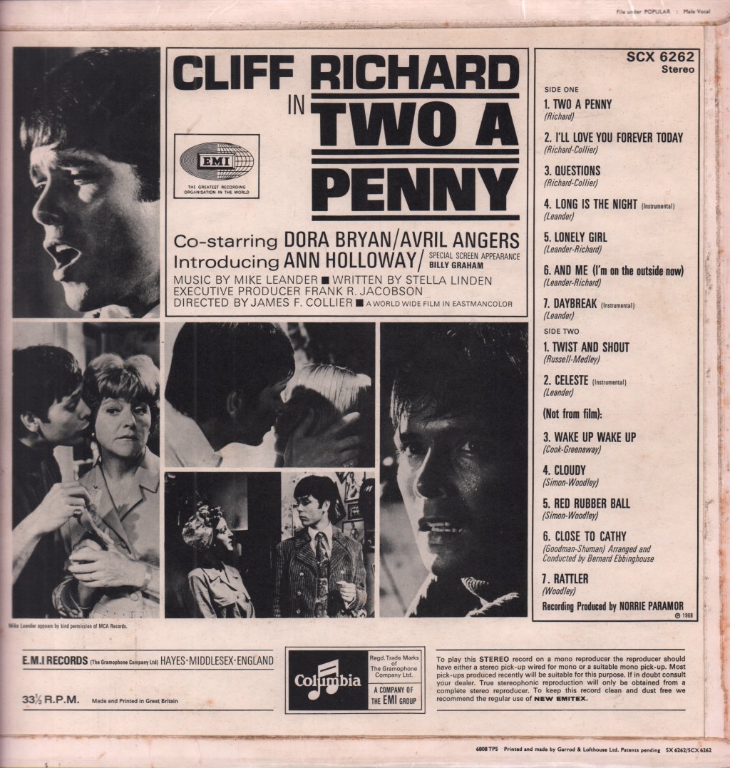 Cliff Richard - Two A Penny - Lp