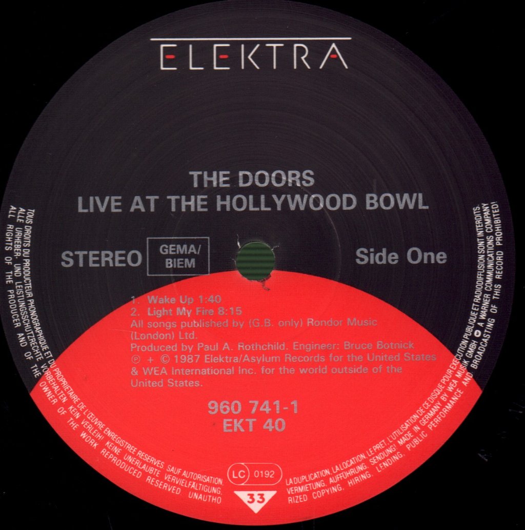 Doors - Live At The Hollywood Bowl - Lp