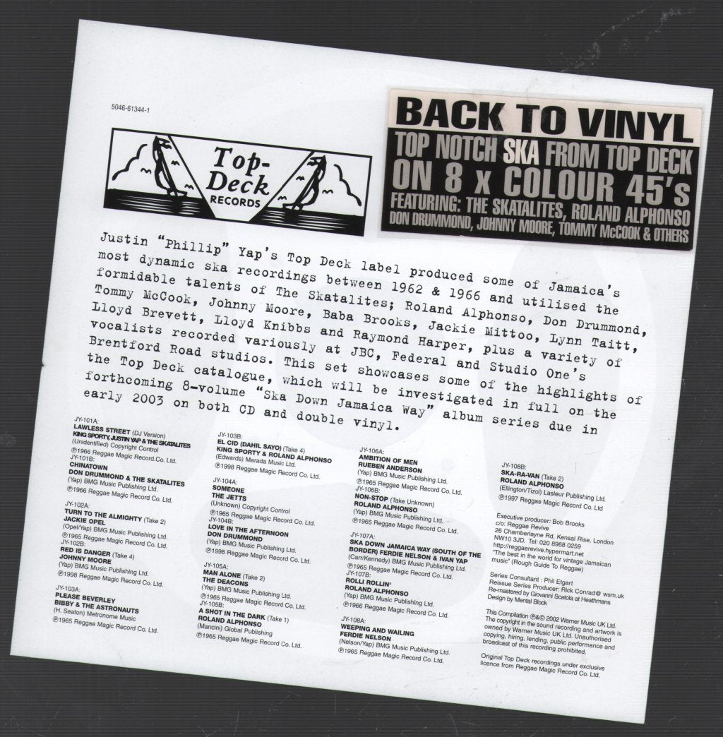 Various Artists - Top-Deck Ska 45's Box - 7 Inch Box Set