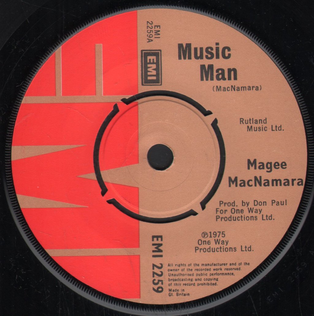 Magee MacNamara - Music Man - 7 Inch