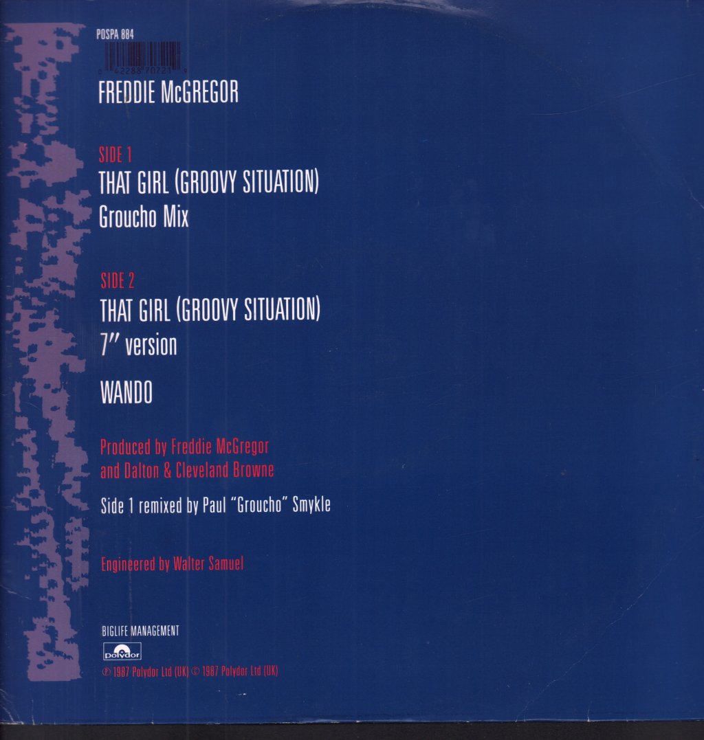 Freddie Mcgreggor/David Ondrick - That Girl - 12 Inch