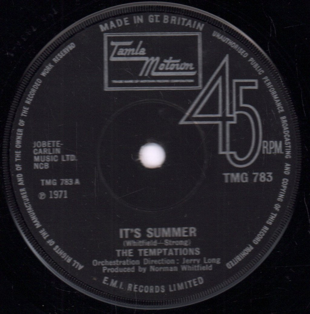 Temptations - It's Summer - 7 Inch