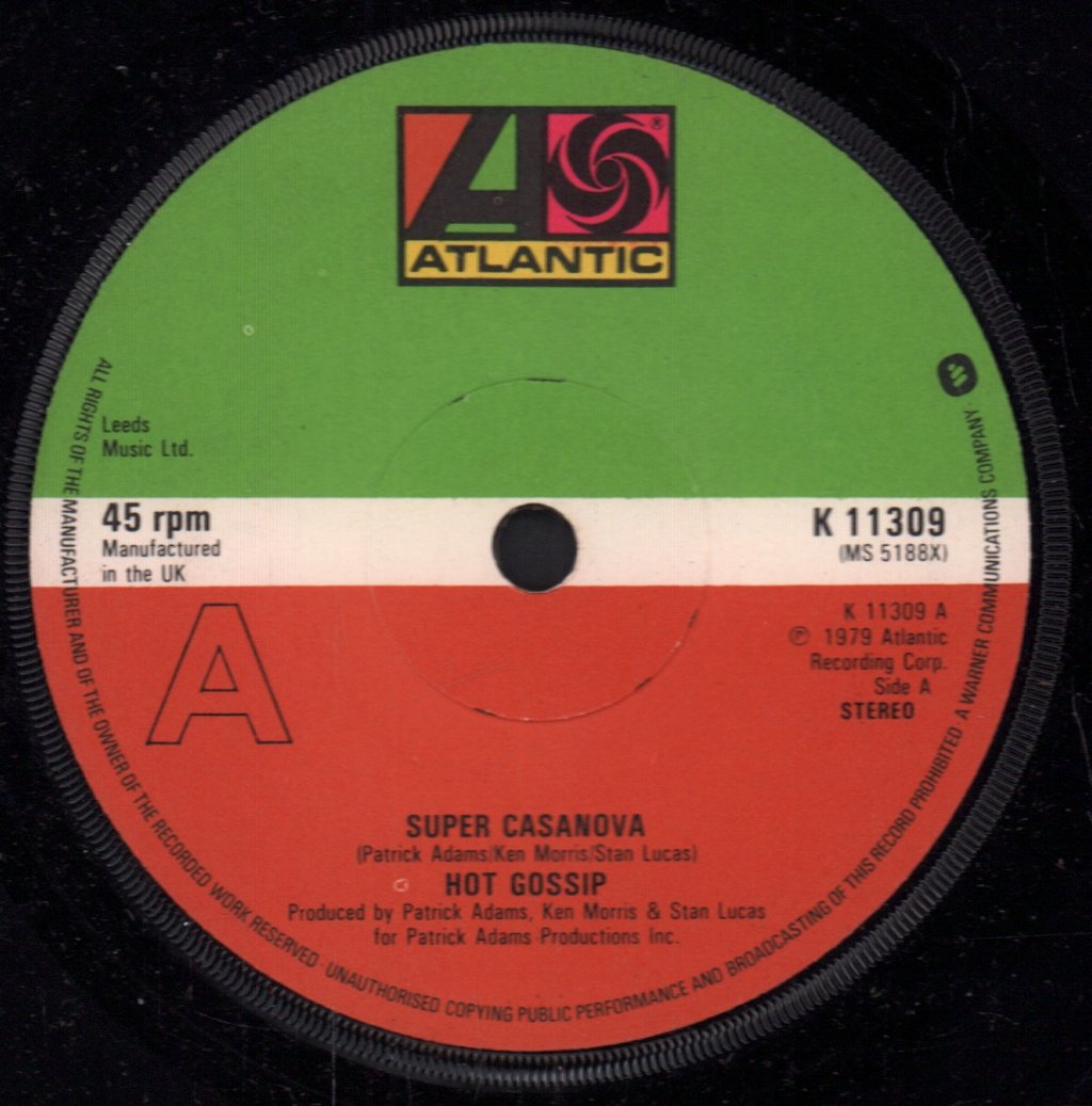 Hot Gossip - Super Casanova - 7 Inch