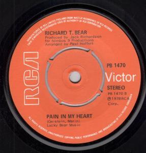 Richard T Bear - Sunshine Hotel - 7 Inch