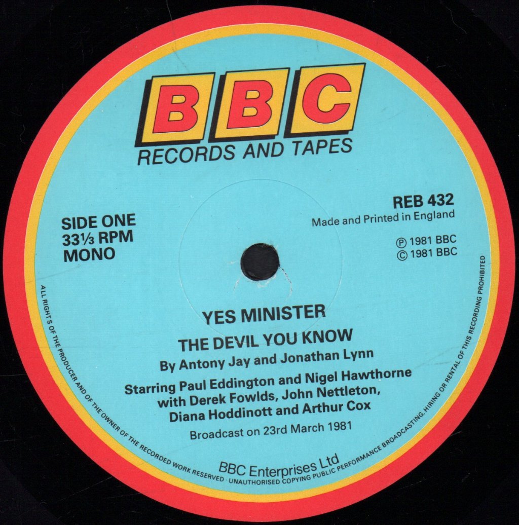 Yes Minister - Original Soundtrack From The Bbc Tv Series - Lp