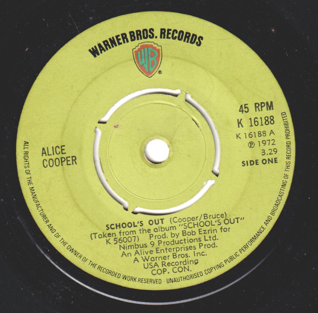 Alice Cooper - School's Out - 7 Inch