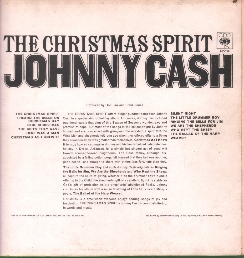 Johnny Cash - Christmas Spirit - Lp