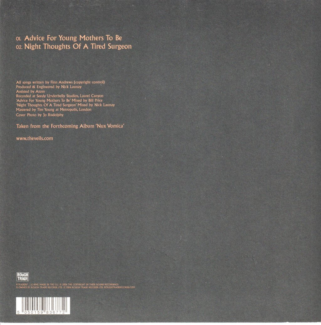 Veils - Advice For Young Mothers To Be - 7 Inch
