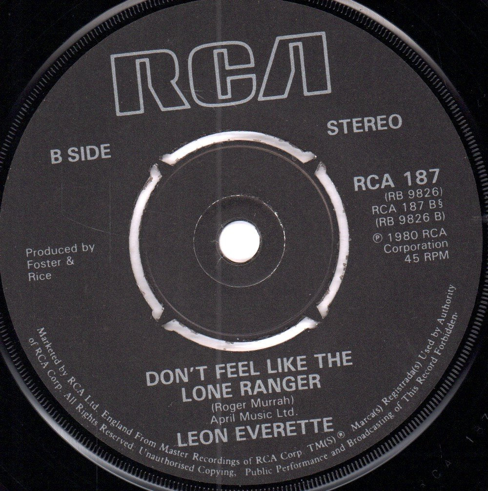 Leon Everette - Over - 7 Inch