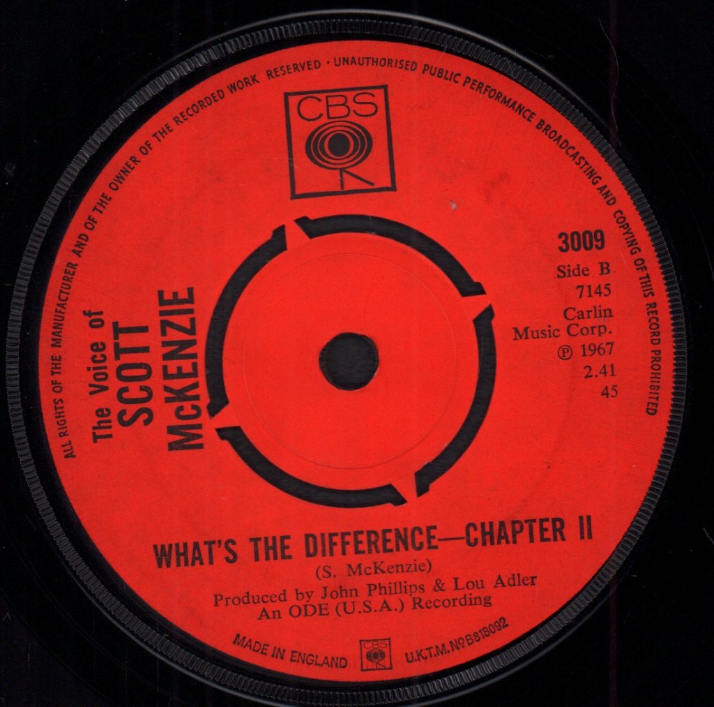 Scott McKenzie - Like An Old Time Movie - 7 Inch