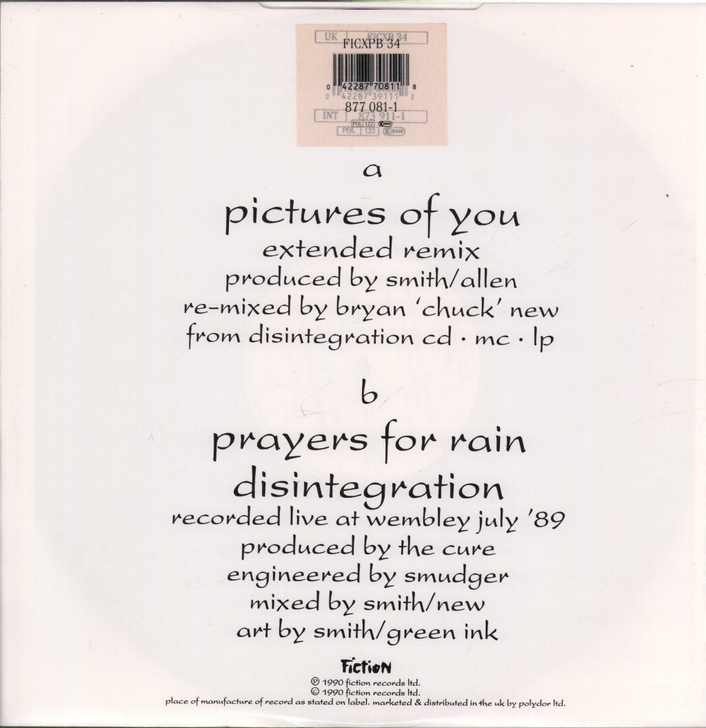 Cure - Pictures Of You - 12 Inch