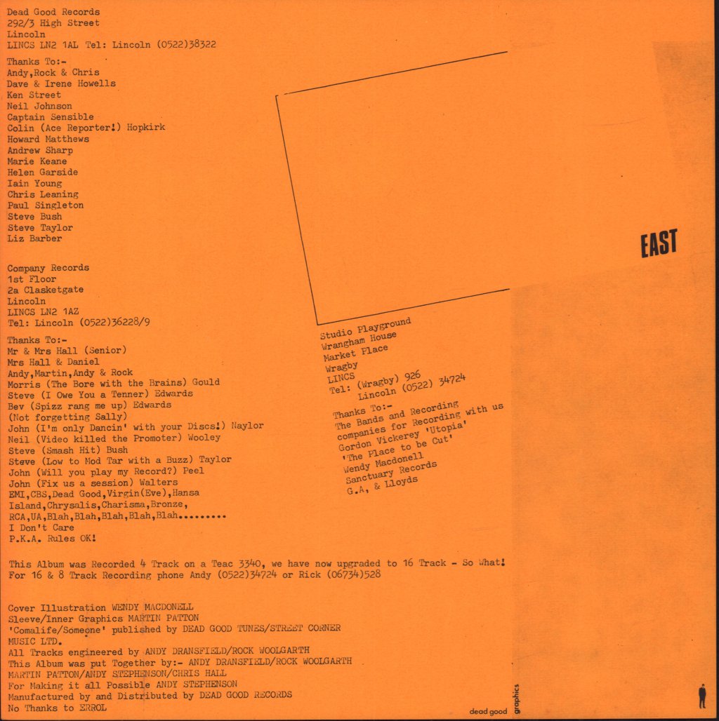 Various Artists - East Dead Good Compilation - Lp