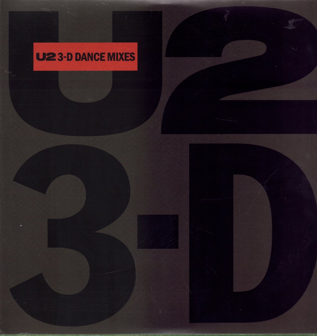U2 - 3-D Dance Mixes - 12 Inch