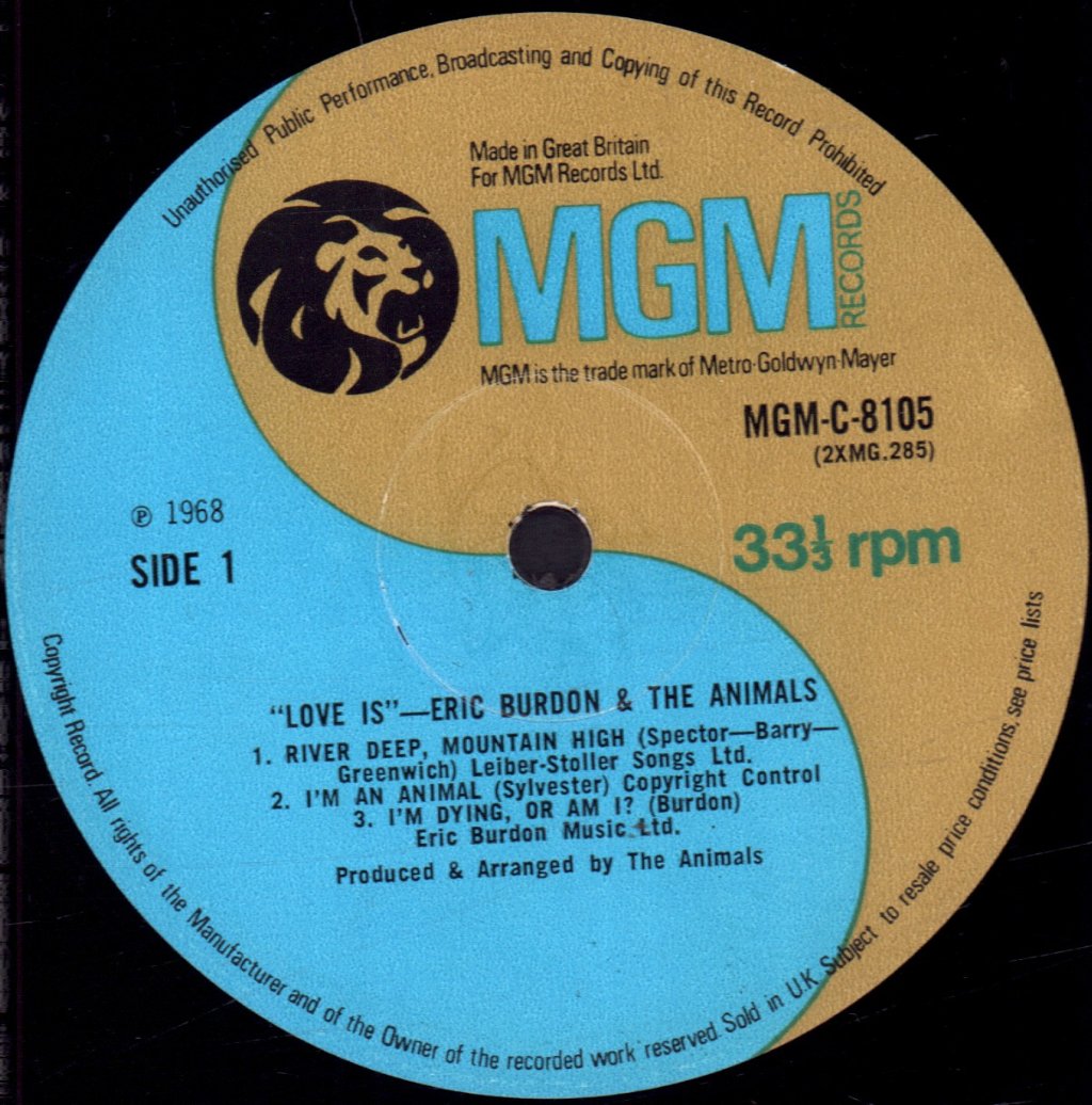 Eric Burdon And The Animals - Love Is - Lp