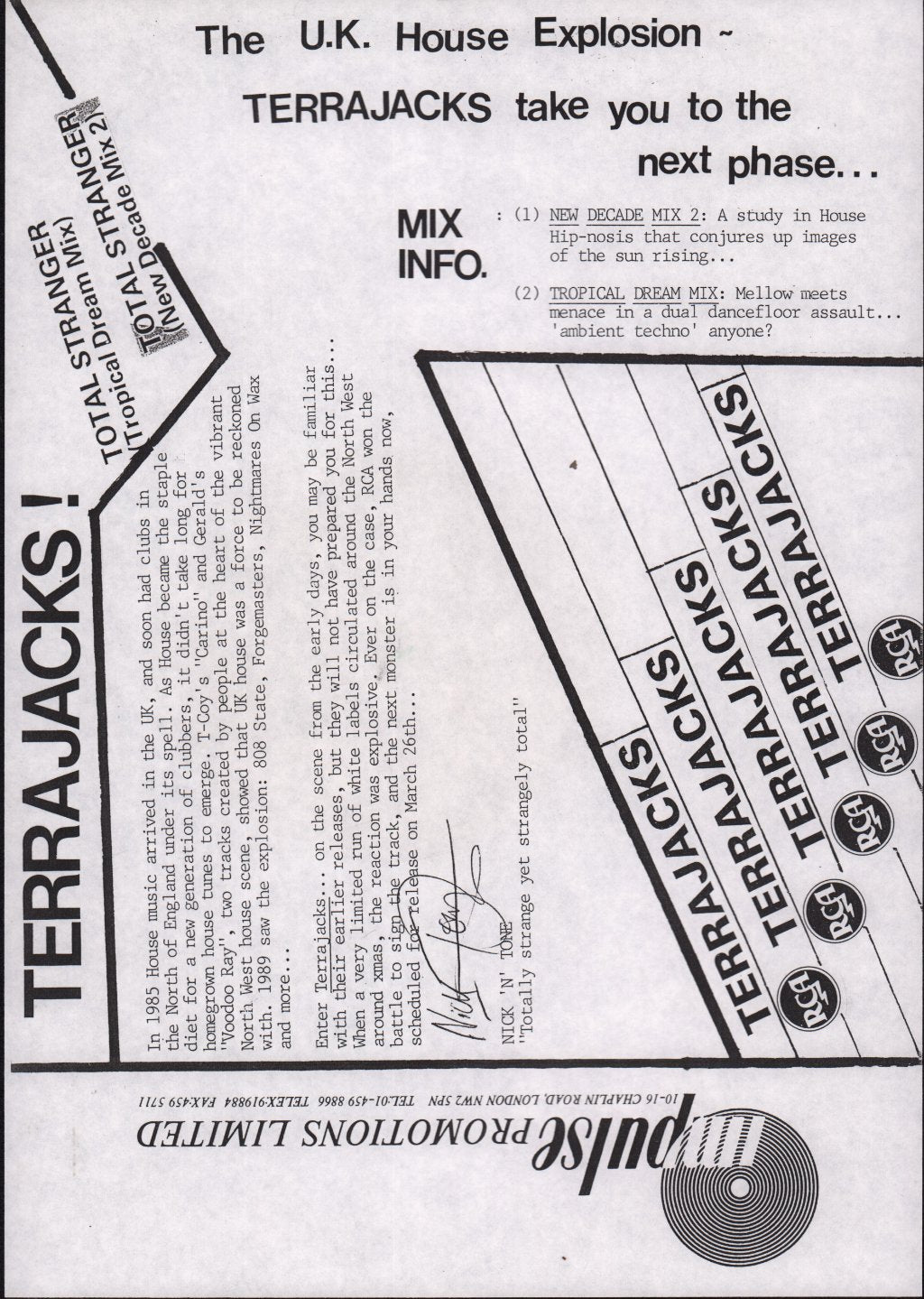 Terrajacks - Total Stranger - 12 Inch