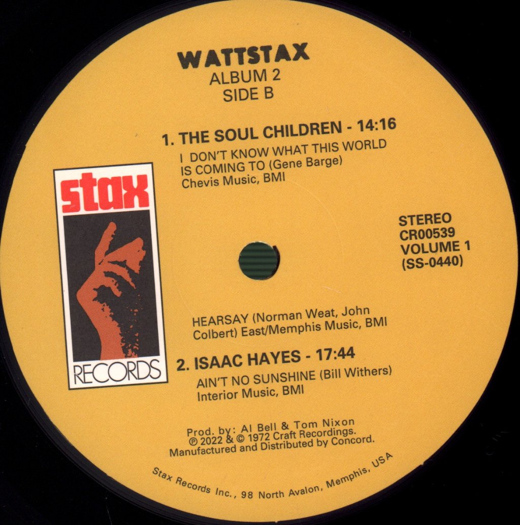 Various Artists - Wattstax: The Living Word - Double Lp