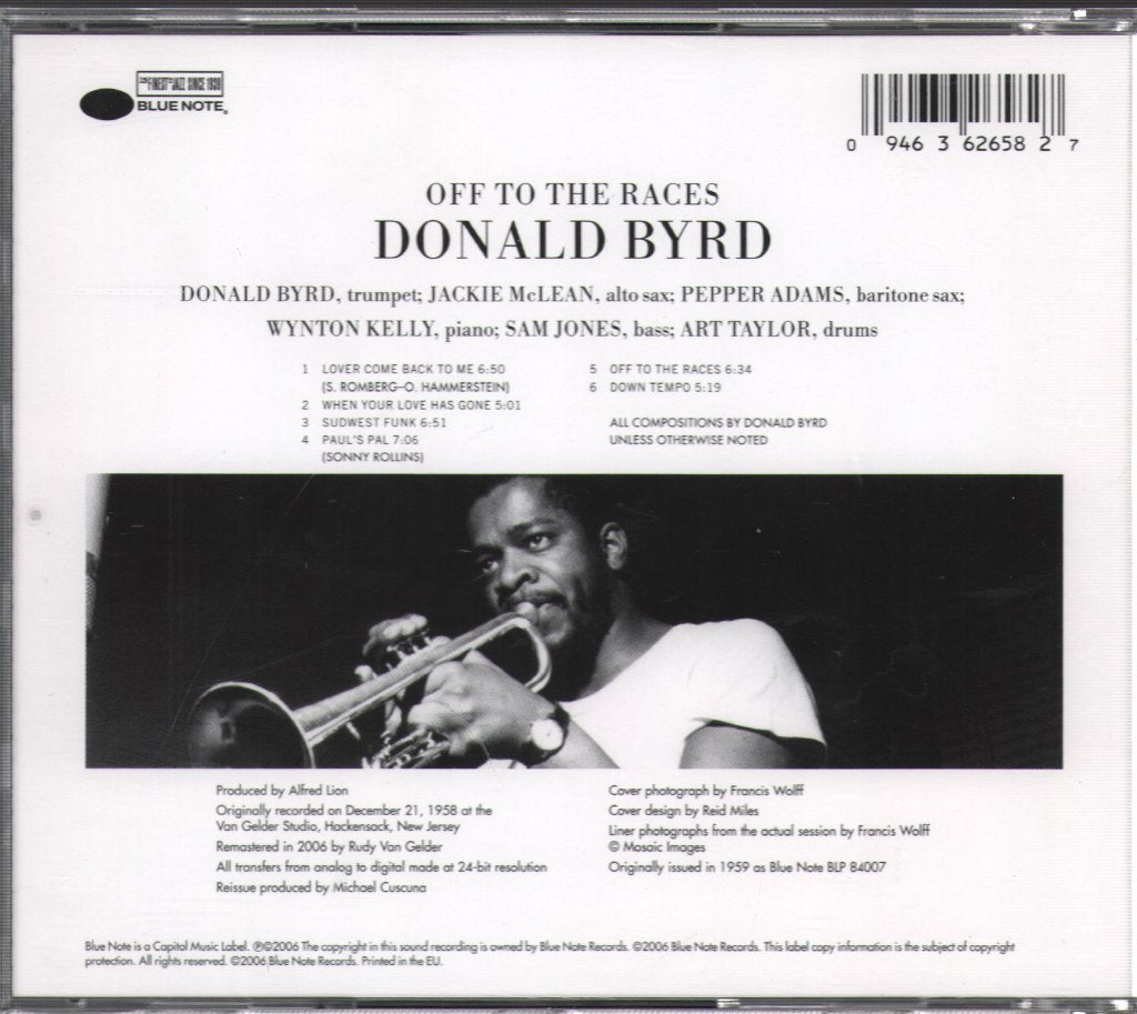 Donald Byrd - Off To The Races - Cd