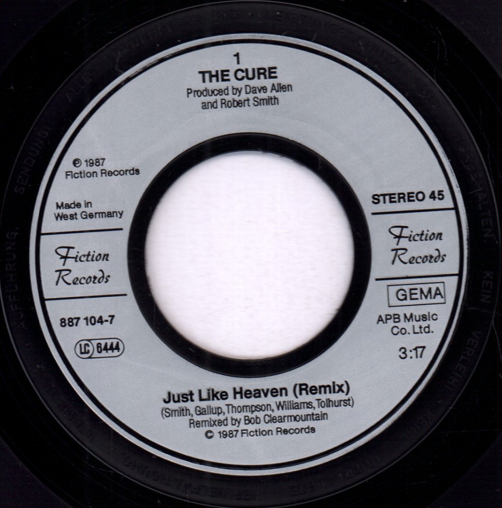 Cure - Just Like Heaven - 7 Inch