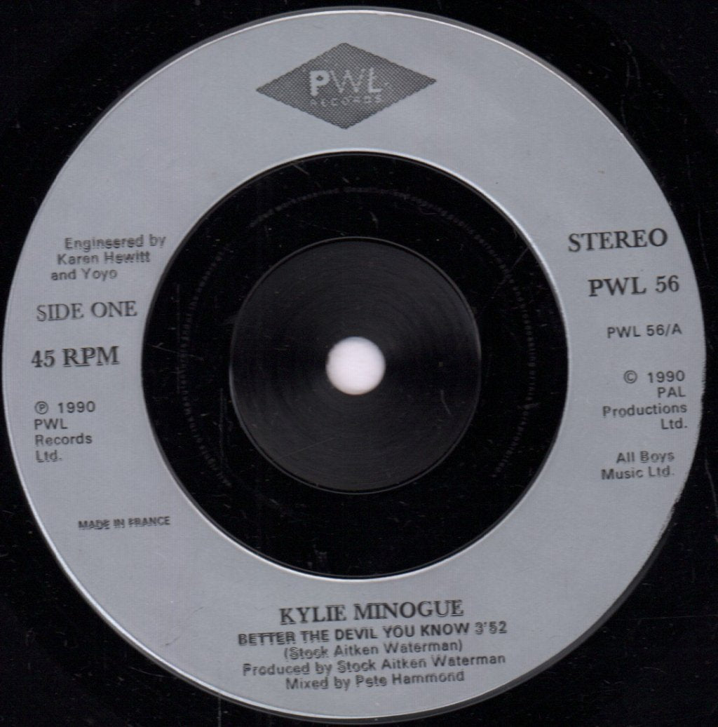 Kylie Minogue - Better The Devil You Know - 7 Inch