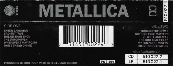 Metallica - Metallica - Cassette
