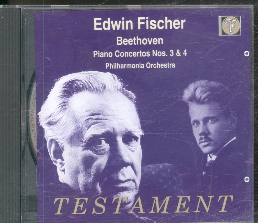 Edwin Fischer, Philharmonia Orchestra - Beethoven - Piano Concertos 3 & 4 - Cd