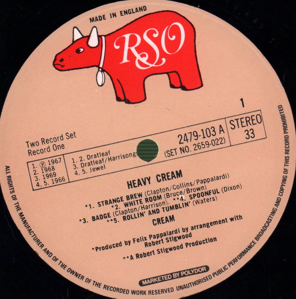 Cream - Heavy Cream - Double Lp
