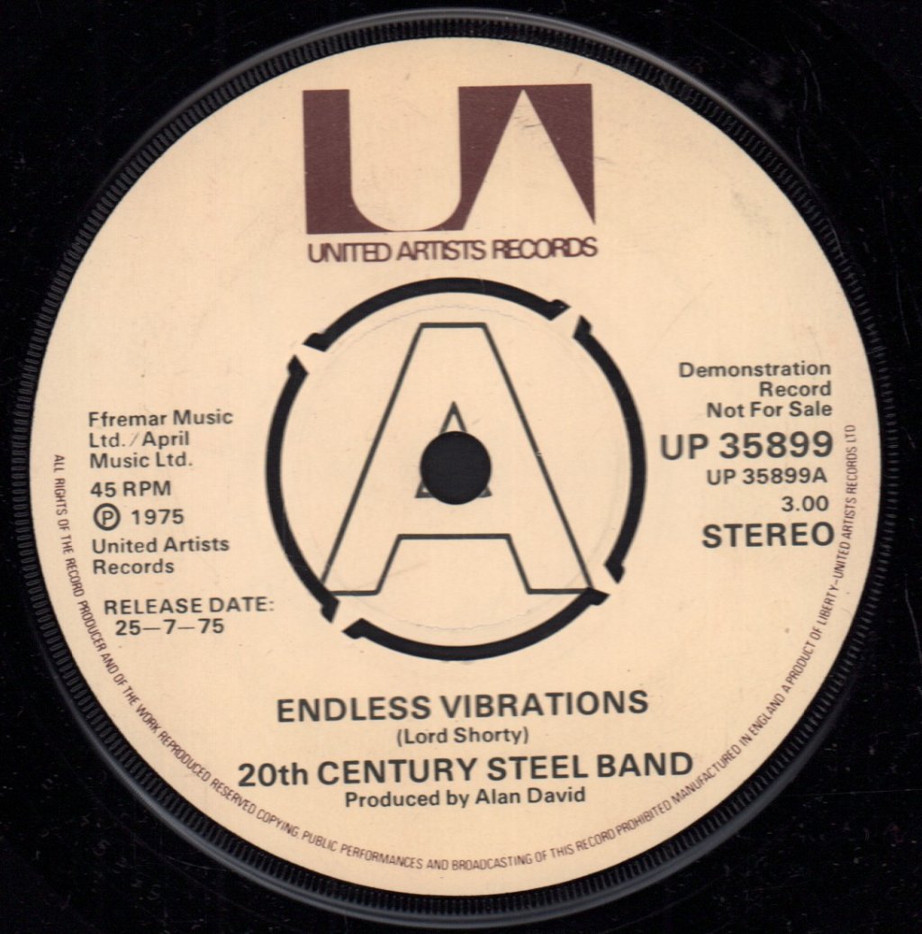 20Th Century Steel Band - Endless Vibrations - 7 Inch
