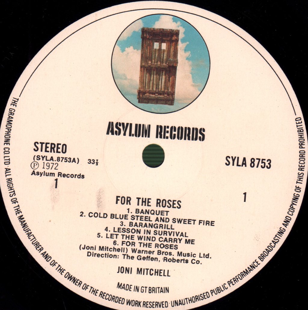 Joni Mitchell - For The Roses - Lp