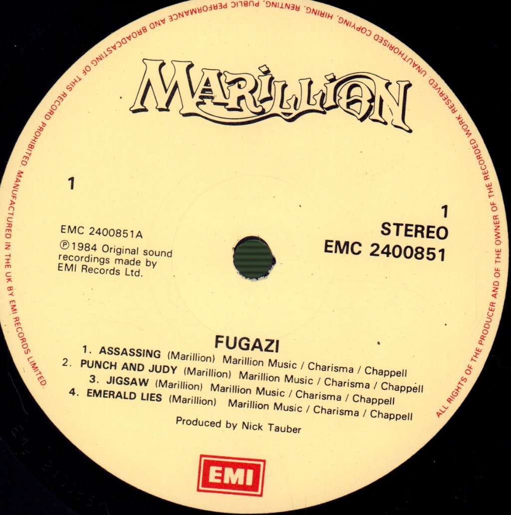 Marillion - Fugazi - Lp