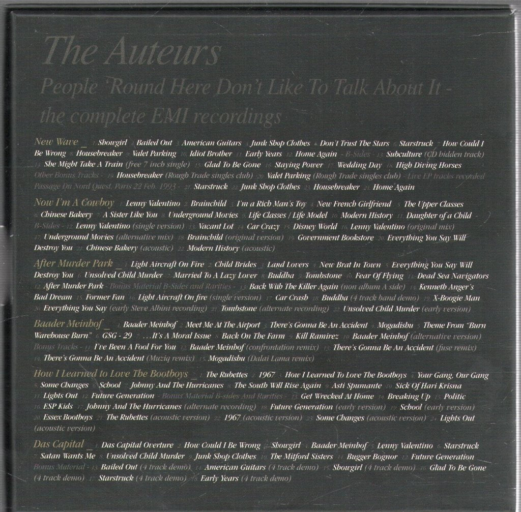 Auteurs - People 'Round Here Don't Like To Talk About It - The Complete EMI Recordings - Cd Set