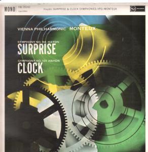 Pierre Monteux / Vienna Philharmonic Orchestra - Haydn - Suprise And Clock Symphonies - Lp