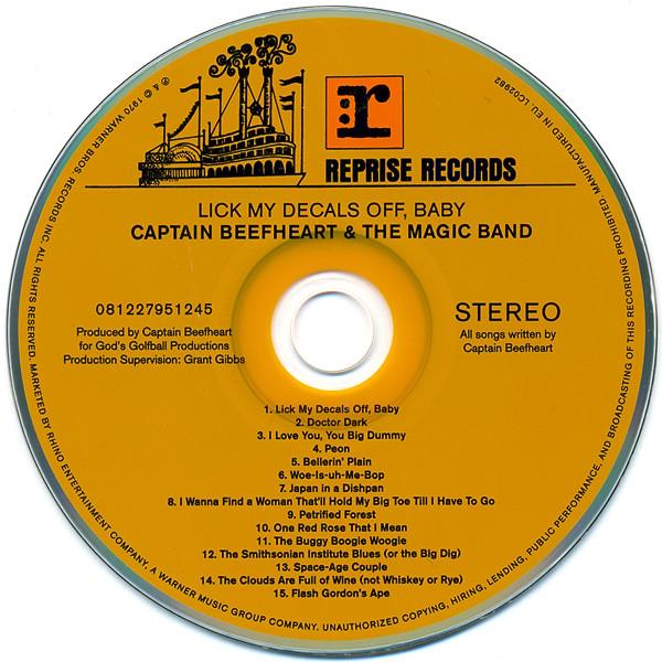 Captain Beefheart And The Magic Band - Lick My Decals Off Baby - Cd