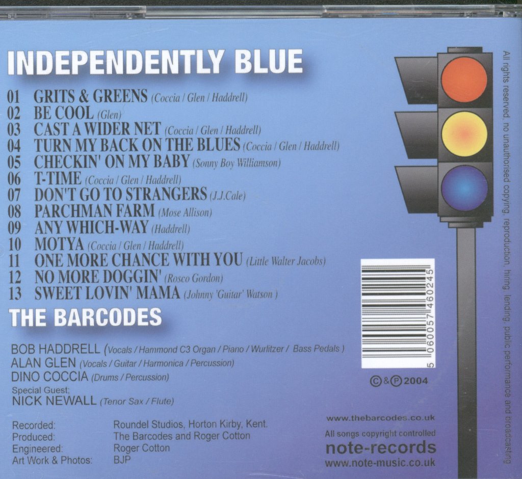Barcodes - Independently Blue - Cd