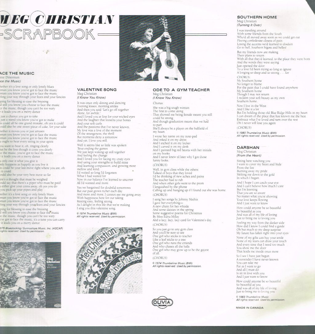 Meg Christian - Scrapbook - Lp