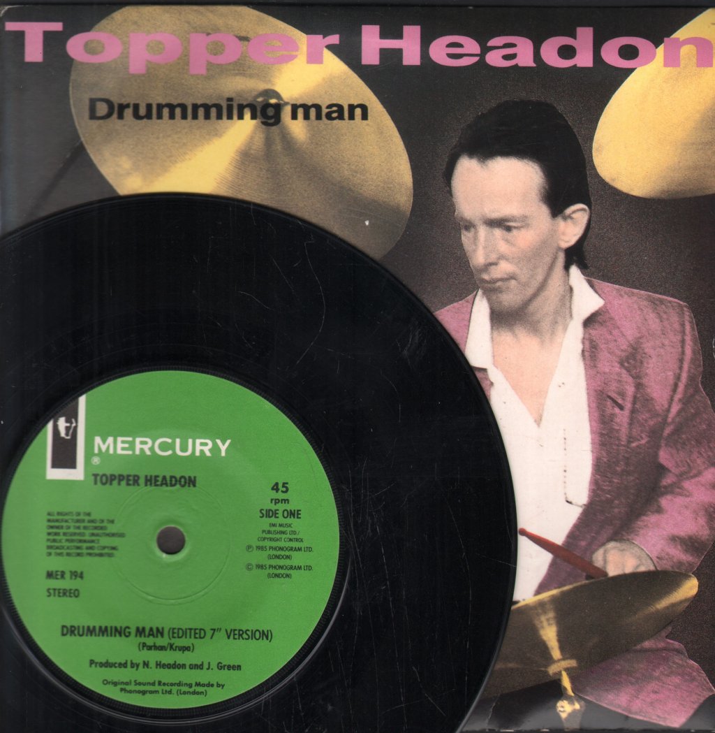 Topper Headon - Drumming Man - 7 Inch