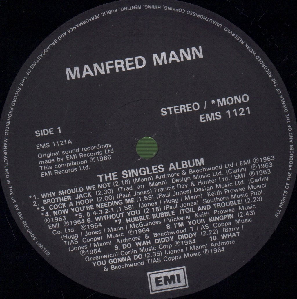 Manfred Mann - Singles Album - Lp