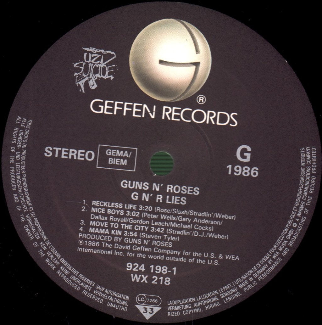 Guns N Roses - Lies - Lp