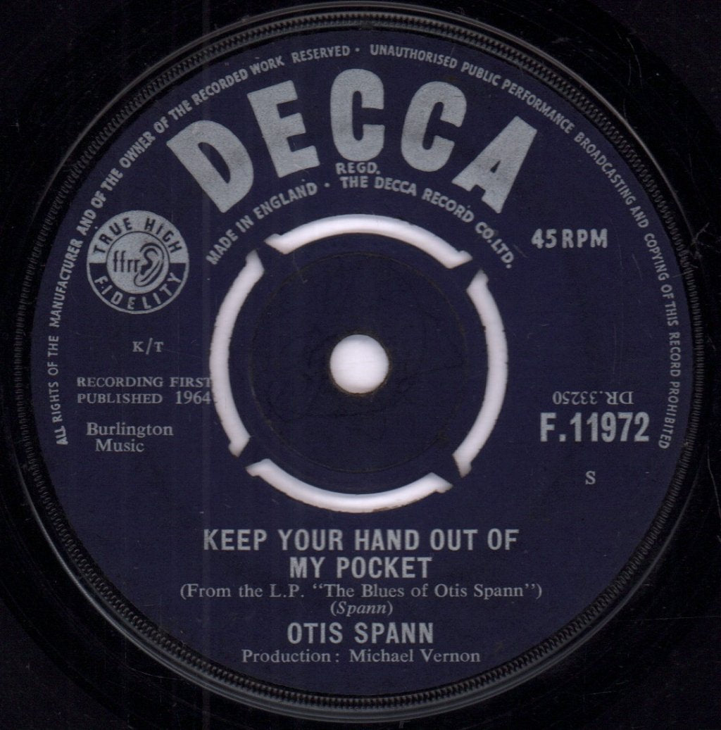 Otis Spann - Stirs Me Up - 7 Inch