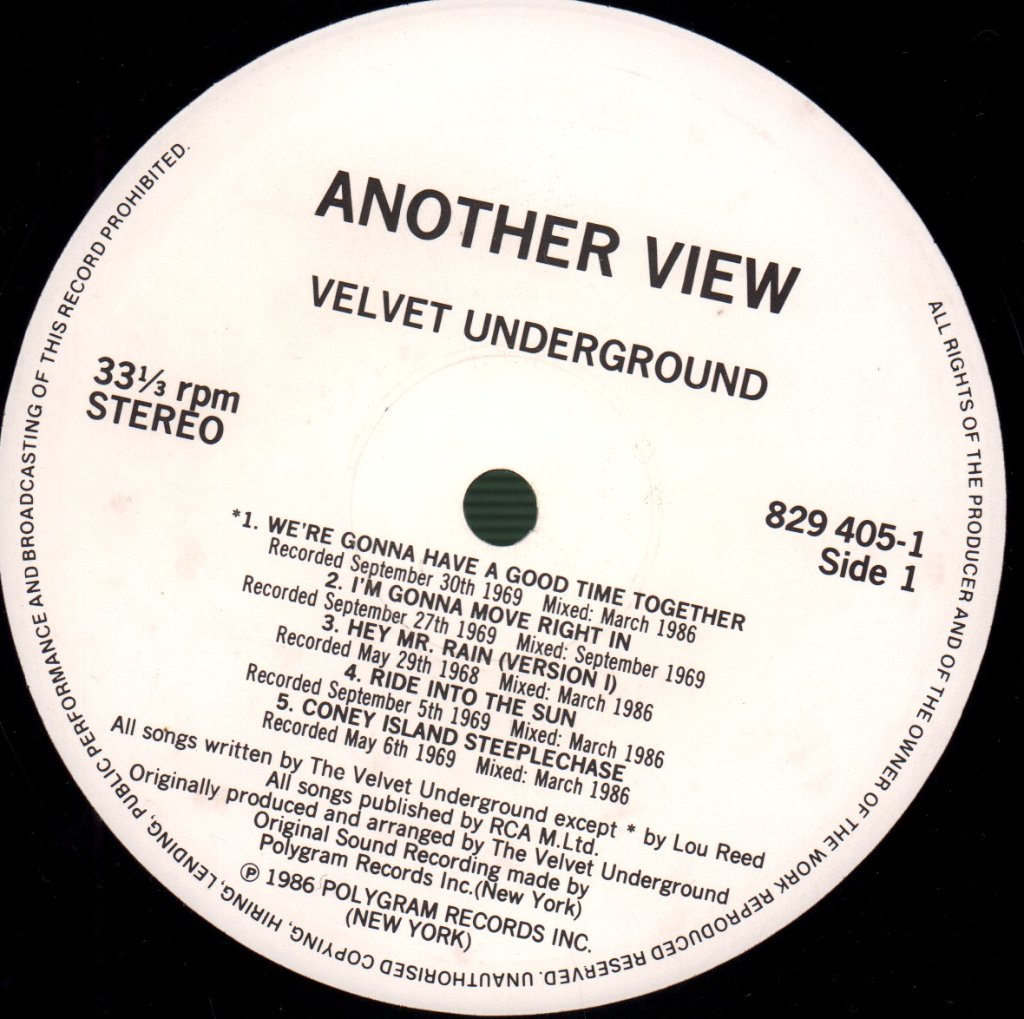 Velvet Underground - Another View - Lp