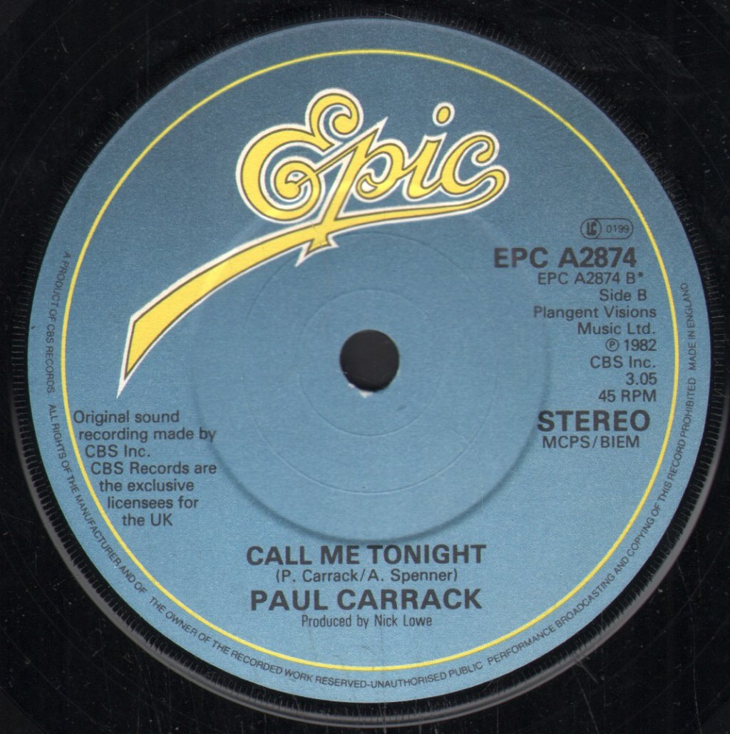 Paul Carrack - I Need You - 7 Inch