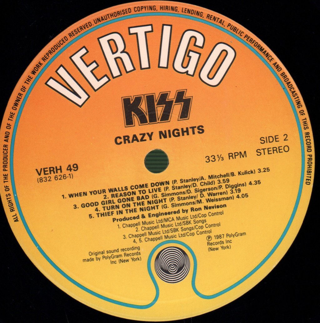Kiss - Crazy Nights - Lp