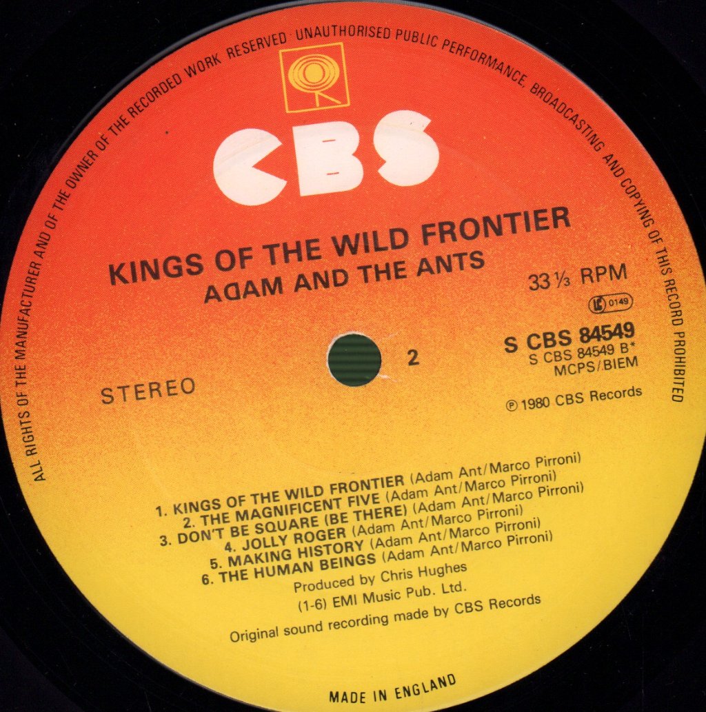 Adam And The Ants - Kings Of The Wild Frontier - Lp