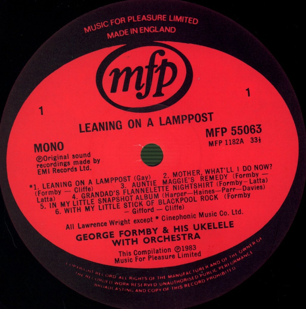 George Formby - Leaning On A Lamp Post - Double Lp
