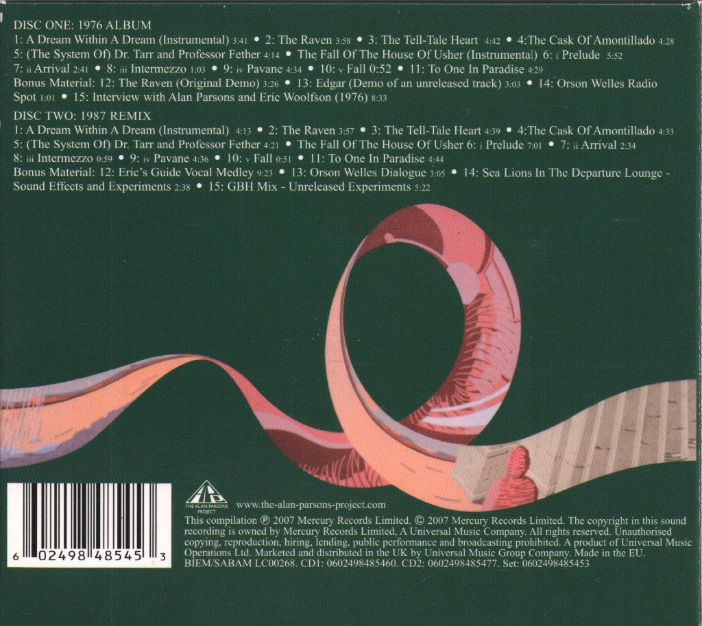 Alan Parsons Project - Tales Of Mystery And Imagination • Edgar Allan Poe - Cd Set