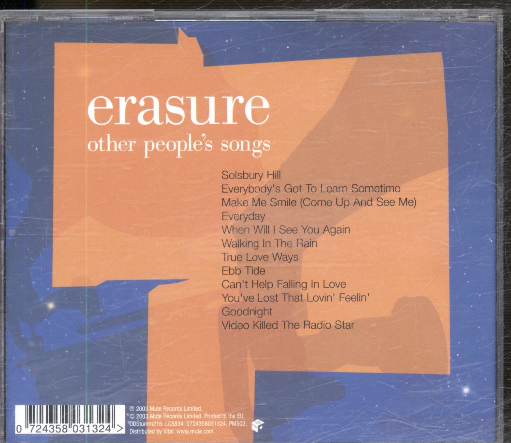 Erasure - Other People's Songs - Cd