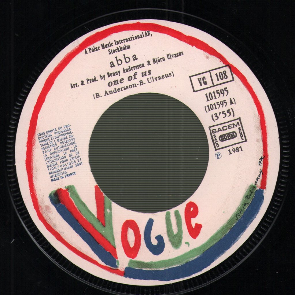 ABBA - One Of Us - 7 Inch